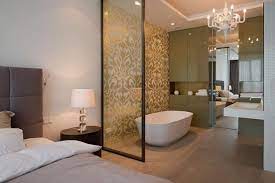 These 50 luxurious master bathroom ideas are creative and you must choose one today if you are planning to remodel your master bath. 30 All In One Bedroom And Bathroom Design Ideas For Space Saving Bathroom Remodeling Projects Open Bathroom Concept Open Bathroom Master Bedroom Bathroom