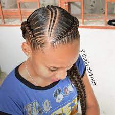 Afrikhair Braids Marcamosestilo Trenzas Trenzasmedellin Braiding Cornrows Banana Two Braid Hairstyles Feed In Braids Hairstyles Kids Braided Hairstyles