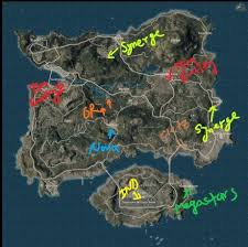 Drop Location Of All Indian Teams In Pubg Mobile World League Pmwl 2020 In 2020 Drop Teams Map
