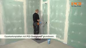 Gipskartonplatten Grundieren Fur Bessere Haftung Youtube
