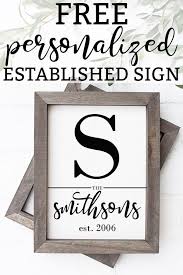 Family Established Signs Established Family Signs Personalized Family Wall Art Established Signs Diy