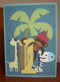 Birthday Card Ideas For 11 Year Old Boy A Jungle Birthday Card For A Little Boy S First Birthday First Birthday Cards Card Making Birthday Kids Birthday Cards