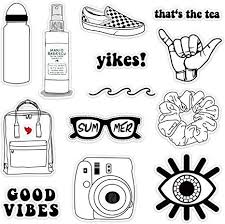 Aesthetic Vsco Journal Aesthetic Tumblr Black And White Stickers Vsco Stickers To Color In Doodle Desenleri Cikartma Desenler
