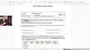 The sled wars gizmo provides an opportunity for students to ask questions and collect data in order to. Roller Coaster Energy Worksheet Answer Key