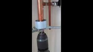Acetone counteracts the patina and restores the copper coloring. Automatic Copper Pipe Cleaning Tool For Plumbers Youtube