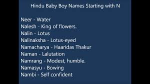 Search a new beautiful name for your baby boy by alphabets & letters. Indian Hindu Baby Boy Names N Youtube