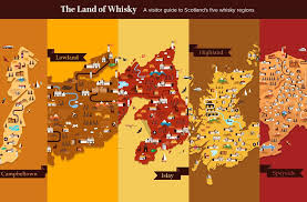 Home To The Greatest Concentration Of Distilleries In The World Scotland Is Divided Into Five Distinct Whisky Regions These Are Is Speyside Whisky Map Whisky
