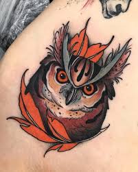 Neo Traditional Tattoos On Instagram Owl Made Yesterday At Newblackstudio Thanks For The Neo Traditional Tattoo Traditional Tattoo Traditional Style Tattoo