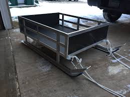 With The Warm Weather We Are Having Im Glad I Built This Aluminum Sled Last Year I Have A Feeling We Wil Ice Fishing Sled Ice Fishing House Ice Fishing Shack