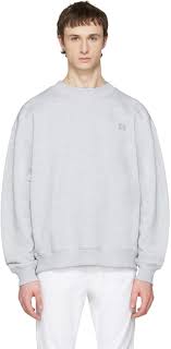 acne studios runway acne studios grey yana face sweatshirt