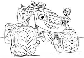 Select from 35970 printable crafts of cartoons, nature, animals, bible and many more. Blaze Monster Truck Coloring Pages Tsgos Com Tsgos Com