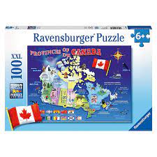 Shop with afterpay on eligible items. Ravensburger Map Of Canada 100 Piece Puzzle