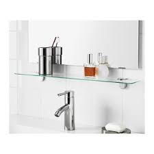 Kalkgrund Glass Shelf 24 5 8x4 3 8 Ikea Glass Shelves Ikea Bathroom Mirror With Shelf Bathroom Mirrors Diy