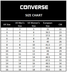Converse Infant Size Chart