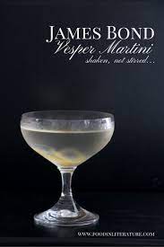 James Bond Vesper Martini In Literature