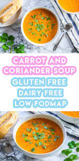 5 Ingredient Gluten Free Carrot And Coriander Soup Recipe Dairy Free Recipe Dairy Free Soup Dairy Free Soup Recipe Carrot And Coriander Soup