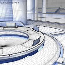 Virtual Set News Studio 3d Model Turbosquid 1232190 In 2020 3d Model News Studio Virtual Studio