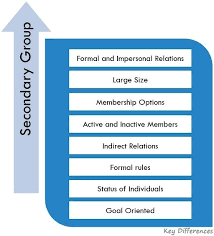 Difference Between Primary Group And Secondary Group (With Characteristics.  Examples And Comparison Chart) - Key Differences