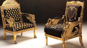 Antique French Furniture Gold Chair In Empire Style Italian Chair Antique French Furniture Art Chair