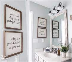 Here's another diy picture frame you can make with all kinds of fabrics you love and that inspire you. Wall Art Bathroom Wall Decor Ideas Diy Novocom Top