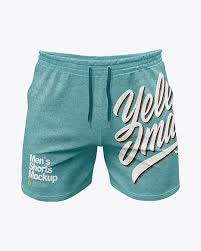 Please note, the 3d model is intentionally simplified and optimized for viewing in your. Melange Men S Shorts Mockup In Apparel Mockups On Yellow Images Object Mockups