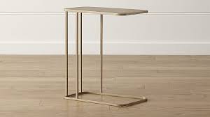 Siena C Table Reviews Crate And Barrel C Table Brass Console Table Small Living Room Furniture
