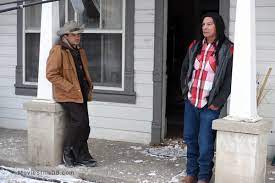 Wind River - Publicity still of Jeremy Renner & Gil Birmingham