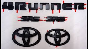 Find a new 4runner at a toyota dealership near you, or build & price your own toyota 4runner online today. Toyota 4runner Emblem Black Out Install Youtube