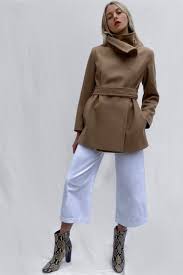 When it comes to shopping for a new coat, do you find yourself skipping over the neutrals? Ricio Platform Wool Wrap Coat Collections French Connection