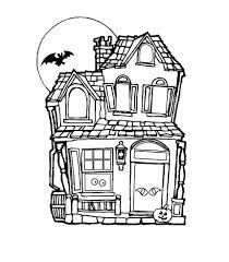 Using haunting colors will be fun while coloring this haunted house. Free Printable Haunted House Coloring Pages For Kids House Colouring Pages Dog Coloring Page Valentines Day Coloring Page