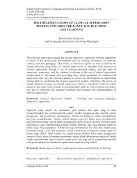 Lesen memandu merupakan dokumen rasmi yang memberi kebenaran kepada seseorang individu untuk mengendalikan sesebuah kenderaan bermotor seperti kereta, motosikal, lori atau bas. Pdf The Implementation Of Clinical Supervision Models Towards The Language Teaching And Learning