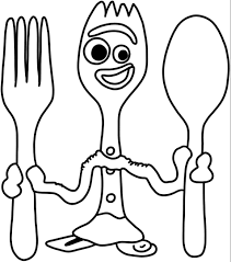 Free printable colouring pages for kids. Toy Story Forky Coloring Pages Coloring Pages Toy Story Forky Free Coloring Pages