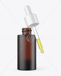 Download Frosted Amber Glass Dropper Bottle In Bottle Mockups On Yellow Images Object Mockups PSD Mockup Templates