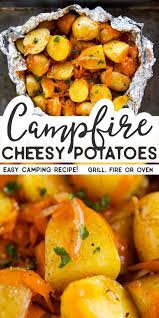 Cans chicken broth, ground red chilies, fresh cilantro, 10 oz. These Cheesy Campfire Potatoes Cook In Foil For A Simple Side Dish You Can Cook Entirely On The Grill Side Dishes Easy Campfire Potatoes Cooking