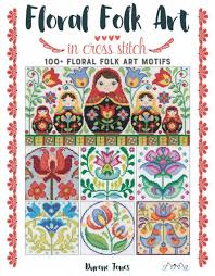 Floral Folk Art in Cross Stitch Book 100 Floral Folk Art - Etsy