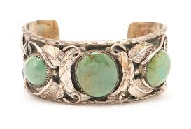 Lot 1122: 3 Native American Jewelry Related Items, Jerry Roan Eagle Katsina  Bolo, Cuff Bracelet, & Book