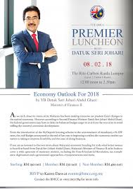 Datuk seri johari bin abdul ghani : Bmcc Premier Luncheon With Datuk Seri Johari British Malaysian Chamber Of Commerce Bmcc