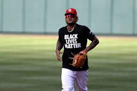 St Louis Cardinals Wear Black Lives Matter Shirts During Opening Day Warmups No Players Kneel During National Anthem
