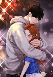 صور حب كرتونية , أجمل صور الحب من الرسومات الكرتون | موقع حصرى. Hugging Anime Girl With Anime Boy Novocom Top
