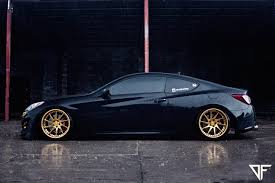 Rims for hyundai genesis coupe. Stanced Genesis Coupe On Gold Custom Wheels By Avant Garde Carid Com Gallery