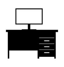Computer Desk Icon Vector Images Over 23 000