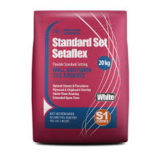Vinyl tile adhesive is used to attach the vinyl to the floor. Tilemaster Setaflex Standard Set S1 Adhesive White 20kg Buy Materials Online From Pro Tiler Tools Adhesive Tiles Adhesive Wall Tile Adhesive