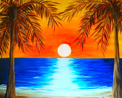 Pin By Jennifer Reynolds On Free Time Sunset Painting Sunrise Painting Ocean Painting