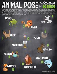 Animal Pose Yoga Physical Activity Game For Kids Activity Games For Kids Physical Activities For Kids Physical Activity Games