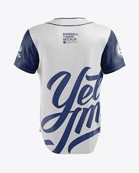 Layered psd with smart object insertion license: Men S Baseball Jersey Psd Mockup Back View Mockups Paginas Web Online