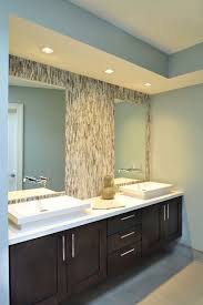 Relying on the soft, diffused effect of the vanity will just make the rest of the room appear dim. No Vanity Lights Bathroom Recessed Lighting Bathroom Design Modern Bathroom