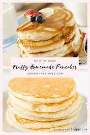 Best Homemade Pancakes Recipe Sweet Fluffy Somewhat Simple Recipe In 2020 Recipes Best Pancake Recipe Homemade Pancakes