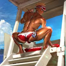 Lifeguards Sex by a Bonfire - Boy Post