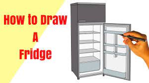 Since this lesson is an introduction to 3d, i want you to focus on only a few things to begin with. How To Draw A Fridge Drawing System Of A Fridge Youtube
