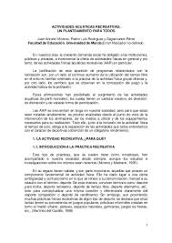 Los juegos recreativos no necesitan de tecnología, pero muchas veces si se necesita algún otro elemento. Pdf Actividades Acuaticas Recreativas Un Planteamiento Para Todos Juan Segismundo Academia Edu